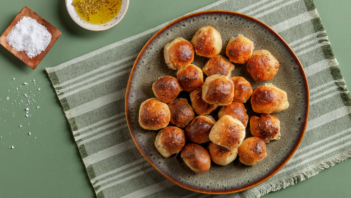 Bolinhas de pizza na air fryer